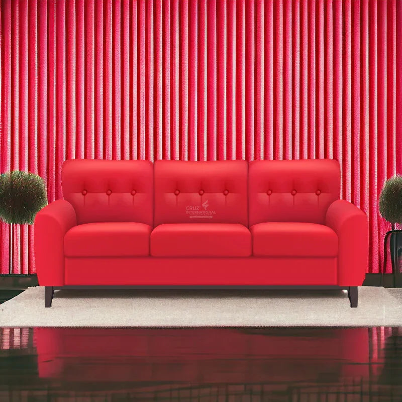 Modern Valentín Sofa Set | Red - Sofa - CRUZ INTERNATIONAL - Furniture Store